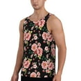 thumbnail image 2 of Gaeub Rose Flowers Men's Athletic Tank Top, Workout Sleeveless Shirts, Running Tank Tops for Gym, Running, Training - 4X-Large, 2 of 9