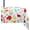 Floral2, variant on Outdoor Tablecloth with Umbrella Hole Umbrella Tablecloth Patio Tablecloths with Zipper for Courtyards, Terraces, and Beaches 60 x 84 in