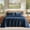 Navy, variant on SoComfy by Bedelite Flannel Sheets - Super Soft Fleece Sheets Set Fluffy Extra Plush