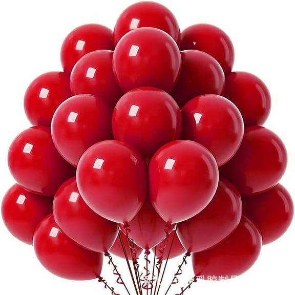 Namzi Balloons 60pcs Party Balloons, Birthday Balloons & Wedding Decorations,for Festive Celebrations, Suitable for Arch Setups,Red