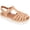 Natural, variant on Gentle Souls by Kenneth Cole Womens Lizzy Leather Flat T-Strap Sandals