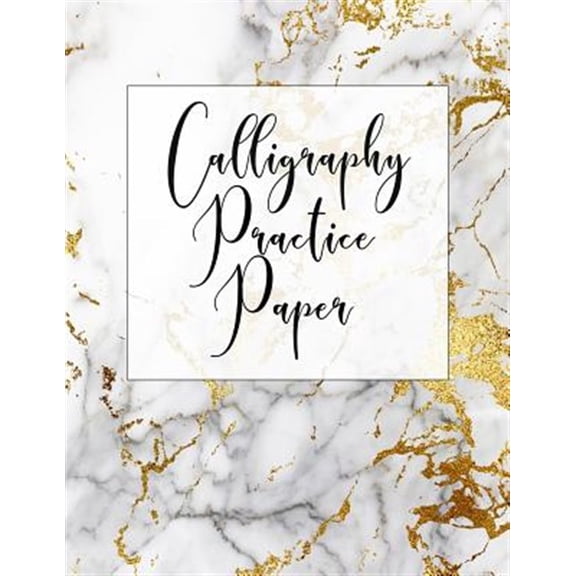 Pre-Owned Calligraphy Practice Paper: Calligraphy Practice Book: Slanted Grid Calligraphy Paper for Beginners and Experts; Pointed Pen or Brush Pen Lettering Workbook (8.5x11 inches, 100 pages) (Paperback)
