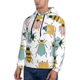 thumbnail image 3 of Bingfone Colorful Insects Men'S Drawstring Hoodie Long Sleeve Pocket Sweatshirts-3x-Large, 3 of 9
