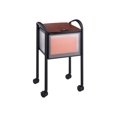 thumbnail image 1 of Safco Impromptu Mobile File - Trolley - plastic, powder-coated steel - black, cherry, 1 of 1