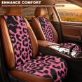 thumbnail image 2 of FOR U DESIGNS Pink Leopard Print Polyester Car Front Seat Cover Universal Fit Car Seat Protectors Fits Most Truck Van SUVs, Breathable, Washable Car Accessories with Buckle & Metal Hooks, 2 of 7