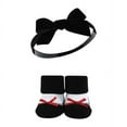 thumbnail image 6 of Hudson Baby Infant Girl Headband and Socks Giftset, Black Toile, One Size, 6 of 6