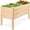 Natural, variant on Best Choice Products 48" x 24" x 30" Raised Garden Bed, Extra Deep 16" Depth, Elevated Wood Planter Stand - Acorn Brown
