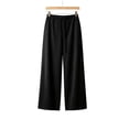thumbnail image 4 of Tqcoqu Women's Solid Color Drawstring Elastic Waist Wide Leg Pants Casual Loungewear Long Trousers For Fall Winter, 4 of 6