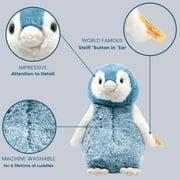 Steiff Paule Penguin 9 Blue, Soft Cuddly Friends Premium Plush Stuffed Animal, Plushy Toy for Girls Boys and Kids, 063930