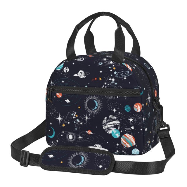 Fotbe Galaxy2 Bolsa de Almuerzo con Estampado, Lonchera Aislada, Contenedores de Comida Reutilizables Tipo Cooler a Prueba de Fugas