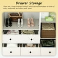 thumbnail image 6 of MONSLIPA Bedroom Armoire Wardrobes, Modern Wardrobe, 4 Door, 5 Drawers, Hanging Rod, 6 of 7
