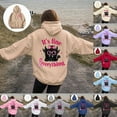 thumbnail image 4 of Godom Womens Floral Hoodies Sweatshirts Casual Long Sleeve Loose Fit Drawstring Hooded Pullover, 4 of 7