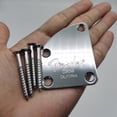 thumbnail image 3 of Placa De Cuello De Guitarra Placa trasera de junta de cuello de guitarra eléctrica con 4 tornillos para piezas de repuesto de bajo, 3 of 4