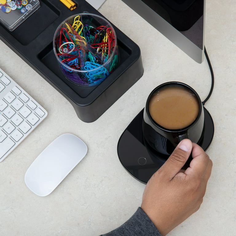 Fixturedisplays USB Mug (Up to 2.9 inch Diameter Mugs) Warmer for Office, Home Use, Desktop Heated Coffee & Tea 16775