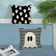 thumbnail image 2 of Halloween Decor Pillow Covers 18x18 Set of 2 Black Cute Ghost Throw Pillow Covers Halloween Decoration Pillow Covers for Halloween Home Decorative Cushion Case for Couch Sofa., 2 of 6
