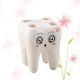 thumbnail image 5 of Soporte para cepillo de dientes de dibujos animados, 2 uds., soporte para cepillo de dientes con 4 orificios en forma de diente para baño de niños (blanco), 5 of 5