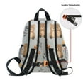 thumbnail image 5 of FORMRS School Backpack with Front Zippered Pocket 12" Elementary Student Travel Daypack, Brown Cartoon Bears, 5 of 6