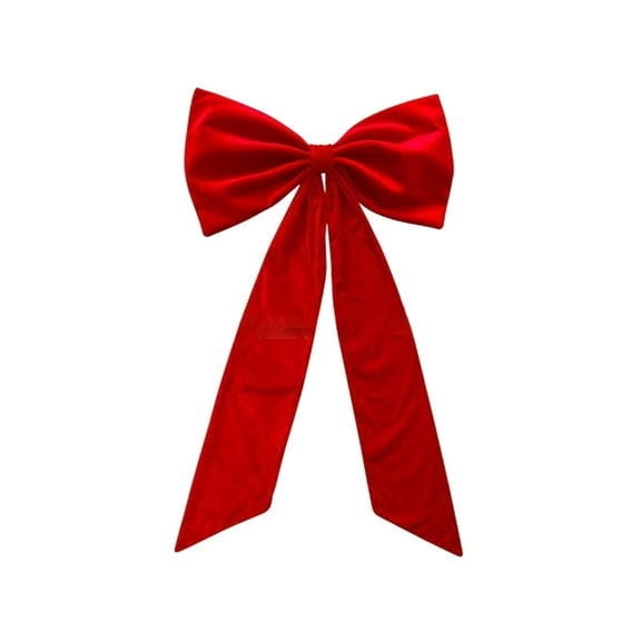 Extra Large Christmas Bow – 40inch Velvet Holiday Ribbon Decoration for Tree Topper, Wreath, Gift Box, Wedding Arch, Party Décor