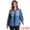 Light Blue, variant on Women's Trendy Long Sleeve Button Down Washed Denim Jacket S Blue