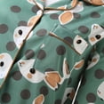 thumbnail image 6 of JGNGSHN Button Up Pajamas for Women Long Sleeve Sleepwear Sets Soft Print Loungewear Ladies Pjs Set, 6 of 8