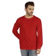 thumbnail image 1 of Inkmeso Men's Cotton Long Sleeve T-shirt Basic Crew Neck Shirt, 1 of 7