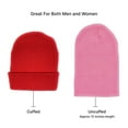 thumbnail image 3 of Empire Cove Cuffed Knit Beanie 3 Pack Set of Purple Red Pink, 3 of 4