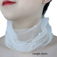 thumbnail image 4 of Tnobhg Solid Color Neck Collar Faux Pearls Decor Elastic Organza Lace Scarf Elegant Multi-functional Elastic Neck Wrap, 4 of 7