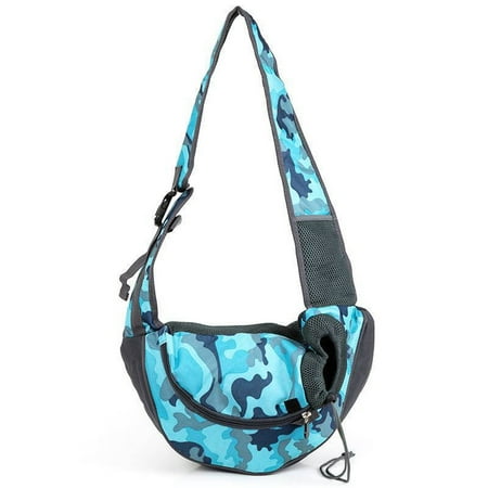 Portable Crossbody Shoulder Bag - Breathable Mesh Pet Backpack for Comfortable Carriage of Small Animals