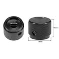 thumbnail image 2 of 20x15.5mm Aluminium Alloy Potentiometer Rotary Knob for 6mm Dia Hole Black, 2 of 4