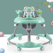Baby Walker Anti Rollover Learning Walking Rabbit Doll Toy Car Free Installation for Baby 6-18 Months(24in-35in) Toy Green