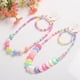 thumbnail image 5 of Collar de colores caramelo, joyería infantil, collar de cuentas, pulsera, conjunto de dos piezas de accesorios., 5 of 5