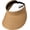 Brown, variant on Visor Sun Hat Women, Adjustable Straw Hat Wide Brim UV Protection Visor Hat, Foldable Ponytail Beach Hat Ladies Breathable Rollable Topless Cap, Packable Outdoor Summer Cap Travel Holiday(Black)