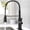 Matte Black, variant on Cfowner Single Handle High Kitchen Faucet, Stainless Steel Sink Faucets with Pull Down Sprayer, Matte Black