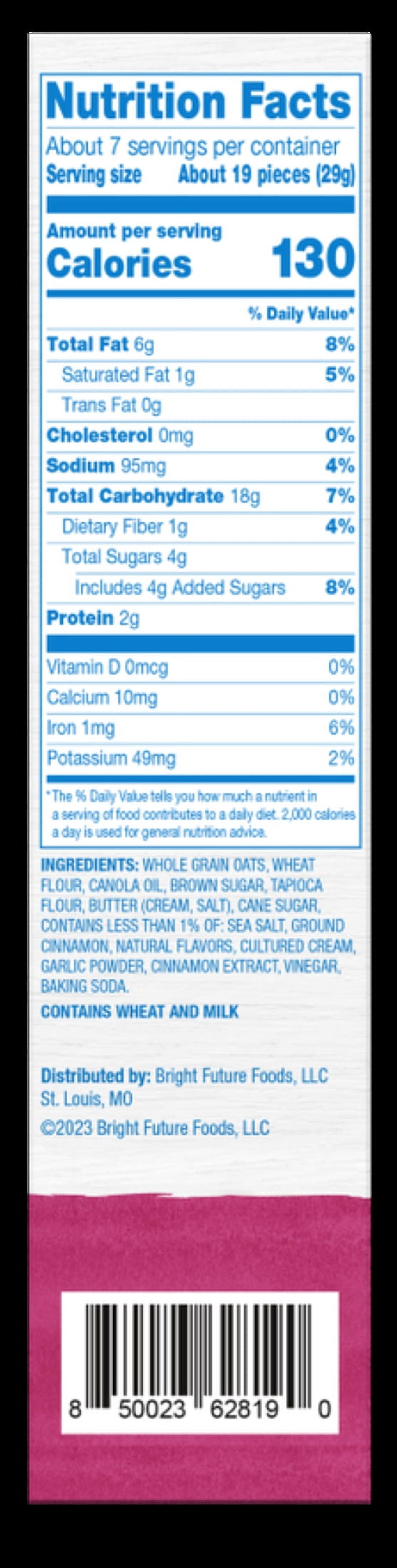 Airly Crackers, Cinnamon, 7.5 oz or 213g