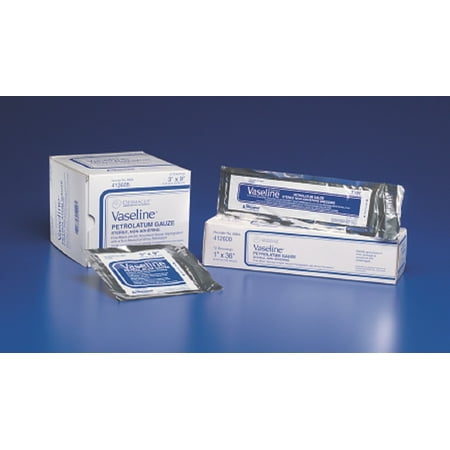 Vaseline - Impregnated Dressing Vaseline - 3 X 9 Inch Mesh Gauze White Petrolatum Sterile - 50/Box