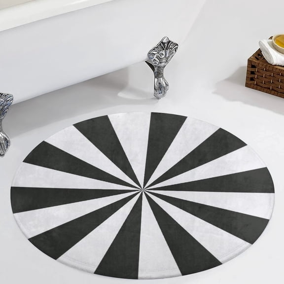 Aesthetic Grey And White Sunburst Round Carpet Circle Rug Outdoor Patio Area Rug Washable Large Area Rugs Hallway Room Decor Fitness Mats