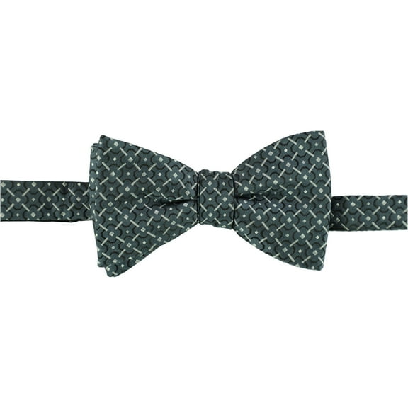 Alfani Mens Geometric Self-tied Bow Tie, Grey, One Size