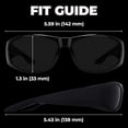 thumbnail image 6 of GRINDERPUNCH Super Dark CAT 4 Polarized Sunglasses for Men and Women, Blackout Lenses for Light Sensitivity, Wrap Around, Gloss Black, 6 of 8
