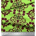thumbnail image 3 of Soimoi Poly Georgette Fabric Moroccan Damask Decor Fabric Printed Yard 52 Inch Wide, 3 of 3