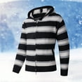 thumbnail image 2 of Christmas Sweaters for Men Lightweight Color Block Tops Soft Comfy Festival Holiday Winter Clothes with Pockets, Black, Size XXL, 2 of 7