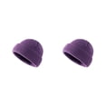 thumbnail image 3 of Guardurnaity Gorro de punto para invierno, deportes al aire libre, gorro de esquí para nieve, sombreros para mujer y hombre Violeta 2Conjunto, 3 of 6