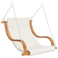 thumbnail image 3 of vidaXL Patio Swing Chair Hanging Lounge Chair with Cushion Lounger Bent Wood, 3 of 12