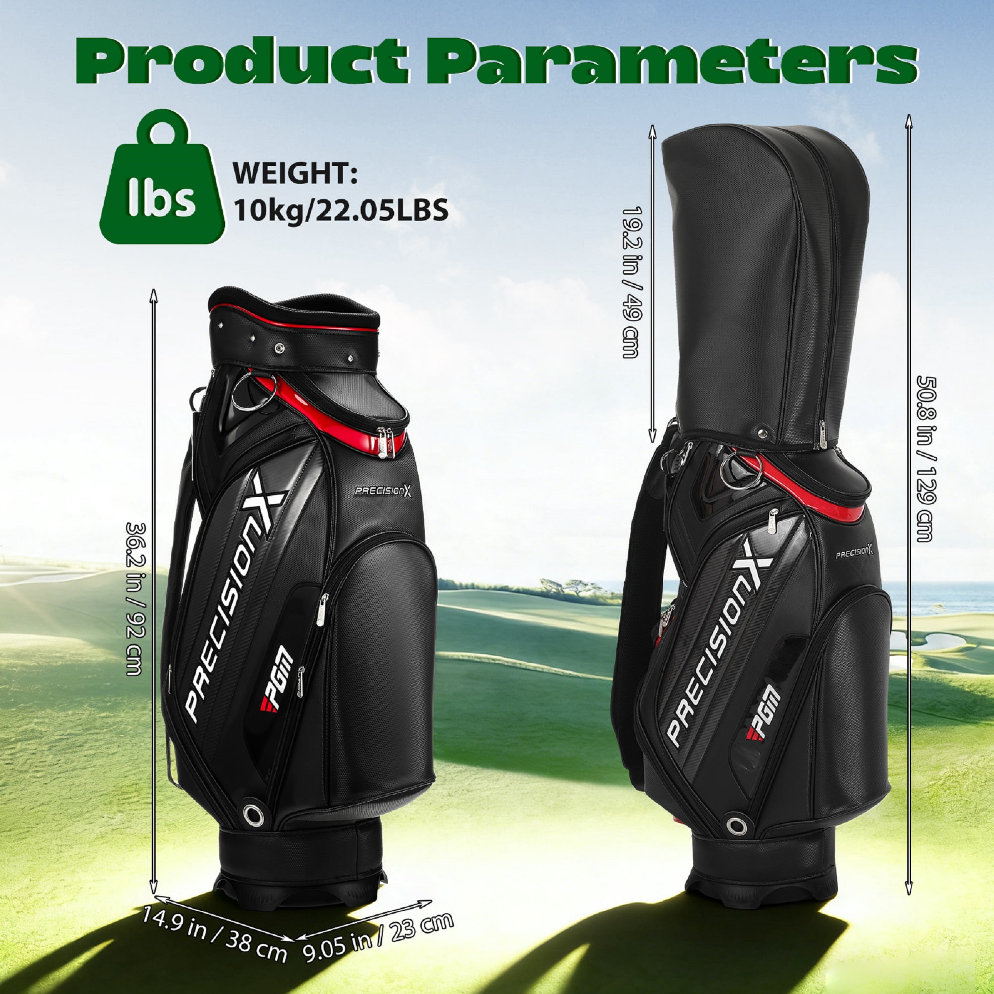 Toyandona 1Set Mens Golf Club Set with Stainless Steel Irons and Lightweight Carry Bag