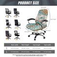 thumbnail image 6 of FKELYI Office Chair Cover Anti-Dust Computer Chair Slipcover Bohemian Floral Dragonfly Print Washable Stretch Fabric Swivel Chair Covers for Office Home Decoration, Small, 6 of 6