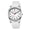 S-AllWhite, variant on Women's Quartz Watch Elegant Large Dial with 12/24-Hour Display Soft Silicone Strap Women Waterproof Watches Gift for Woman
