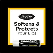 ChapStick Classic (3 Sticks) Original Flavor Skin Protectant Flavored Lip Balm Tube, 0.15 Ounce Each