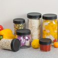 thumbnail image 2 of HLONK 14 Pack Black Plastic Mason Jar Lids with Silicone Rings  7 Wide Mouth & 7 Regular Mouth Canning Lids for Ball & Kerr and More  86mm & 70mm Plastic Mason Jar Lids, 2 of 5