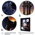 thumbnail image 3 of Designart "Bizare Cosmic Encounter Surreal" Cityscapes Floater Framed Wall Decor, 3 of 7