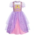 thumbnail image 3 of Jurebecia Princess Costumes Puff Sleeve up Fancy Birthday Party Ball Gown Halloween Dress Birthday Party Outfits 3-4 Years, 3 of 11
