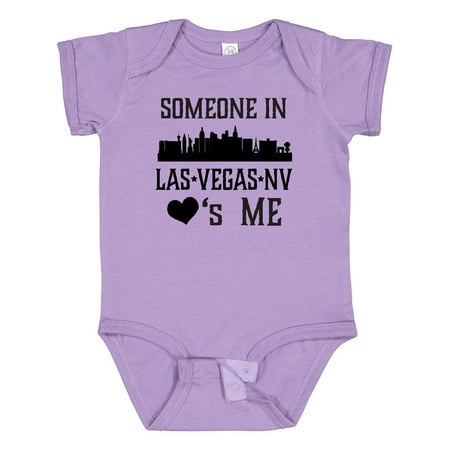 

Inktastic Las Vegas Nevada Someone Loves Me Skyline Gift Baby Boy or Baby Girl Bodysuit